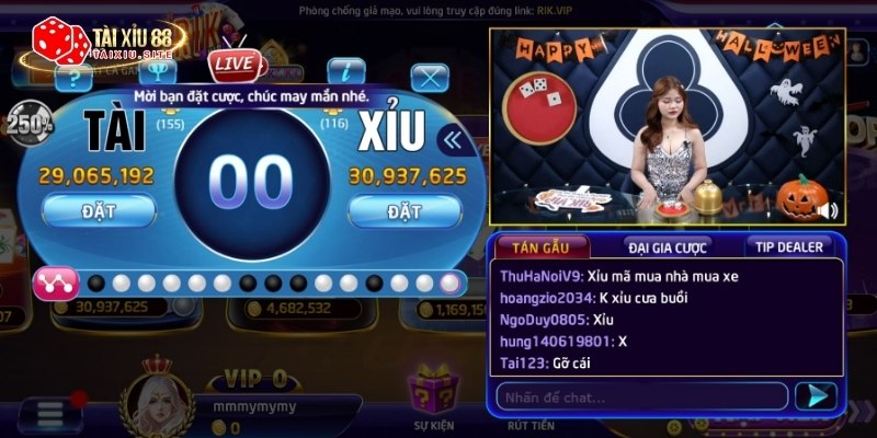 Hình ảnh Tài Xỉu RIKVIP Livestream
