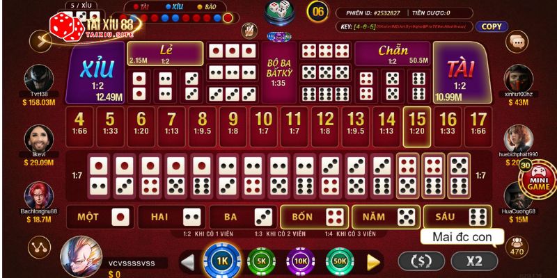 Game Tài Xỉu Sảnh Rồng tại GO88 